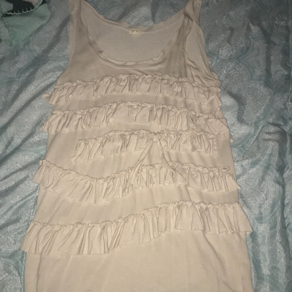 J Crew long white tank